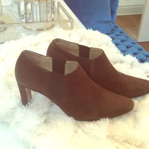 Chocolate Brown Suede Shoe/ Boots